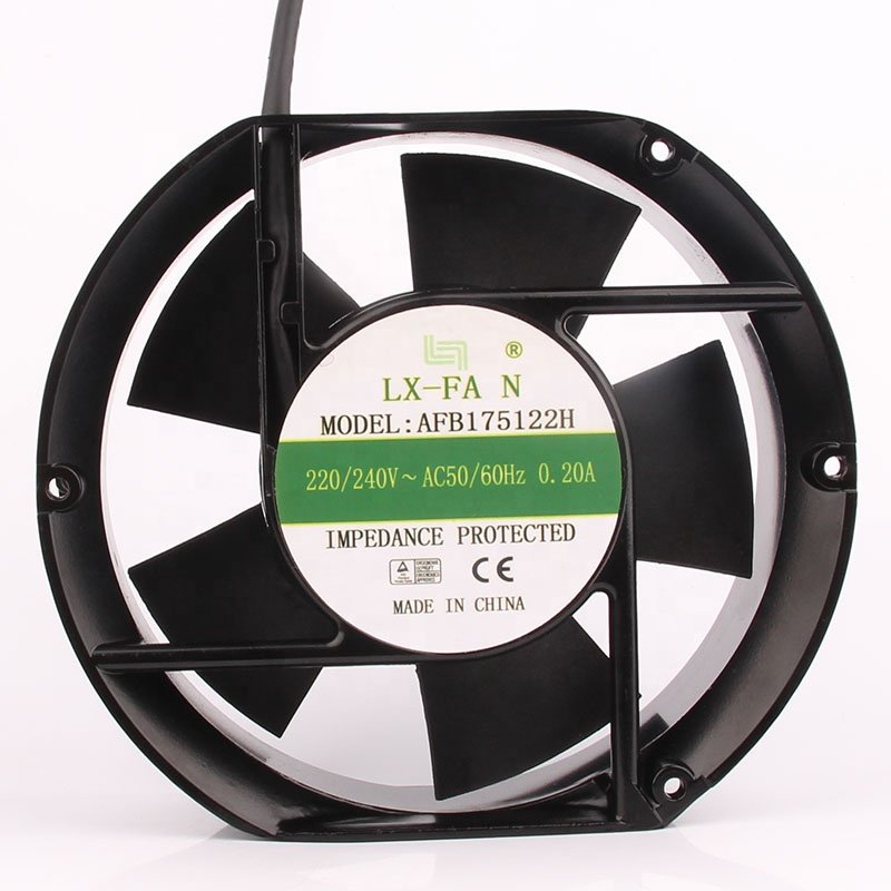 LXFAN New Axial Fan AC220V DC EC 0.20A 172X150X51MM 17CM 17251 Double Ball Centrifugal Exhaust FAN AFB175122H Cooling Fan